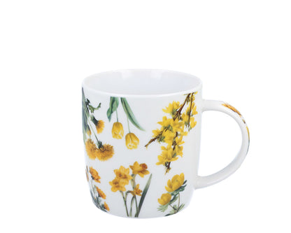 DUO Spring in bloom Becher 400 ml YELLOW FLOWERS in dekorativer Box, New Bone China Porzellan – Bild 2