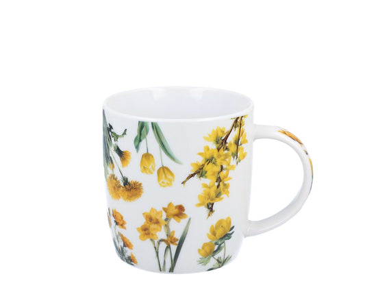 DUO Spring in bloom Becher 400 ml YELLOW FLOWERS in dekorativer Box, New Bone China Porzellan – Bild 2