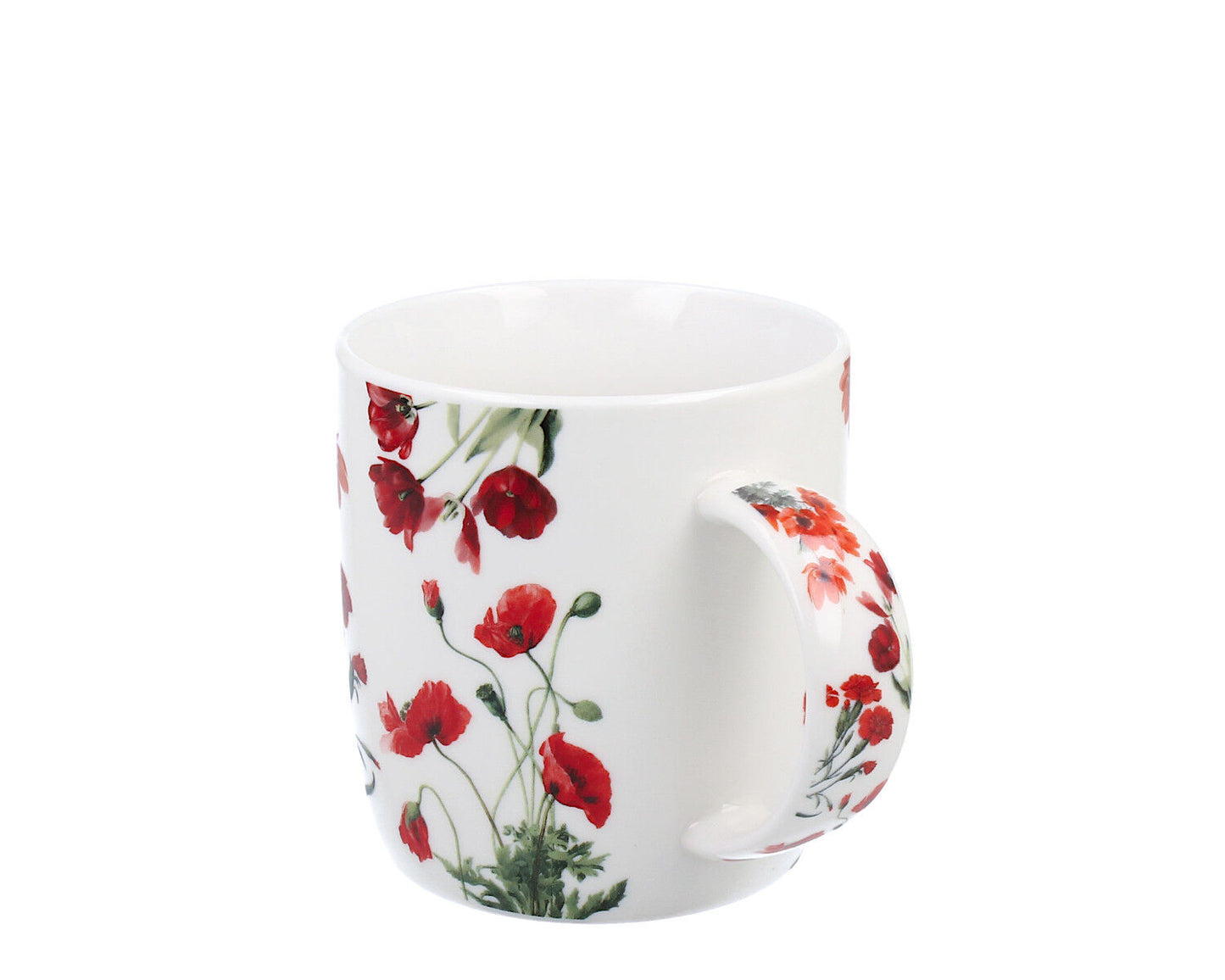 DUO Spring in bloom Becher 400 ml RED FLOWERS mit Teesieb und Deckel, New Bone China Porzellan – Bild 5