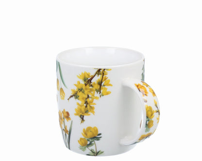DUO Spring in bloom Becher 400 ml YELLOW FLOWERS mit Teesieb und Deckel, New Bone China Porzellan – Bild 3