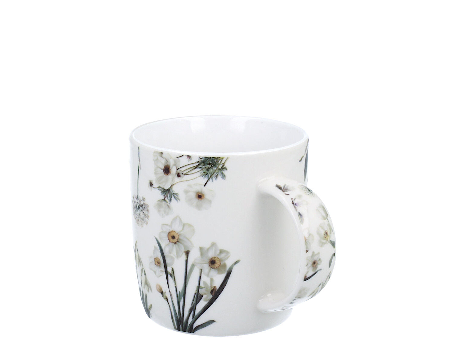 DUO Spring in bloom Becher 400 ml WHITE FLOWERS mit Teesieb und Deckel, New Bone China Porzellan – Bild 6