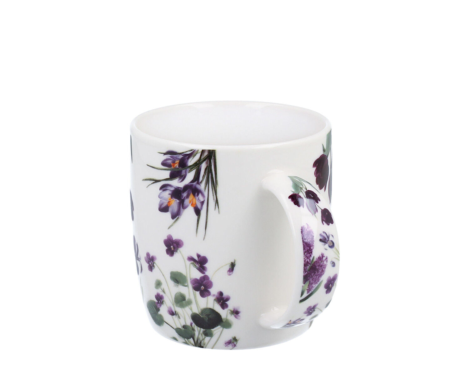 DUO Spring in bloom Becher 400 ml PURPLE FLOWERS mit Teesieb und Deckel, New Bone China Porzellan – Bild 6