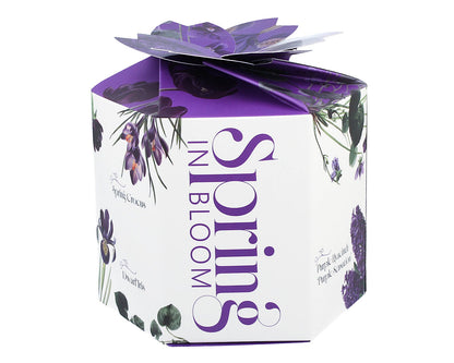 DUO Spring in bloom Becher 400 ml PURPLE FLOWERS mit Teesieb und Deckel, New Bone China Porzellan – Bild 4