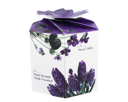 DUO Spring in bloom Becher 400 ml PURPLE FLOWERS mit Teesieb und Deckel, New Bone China Porzellan – Bild 3