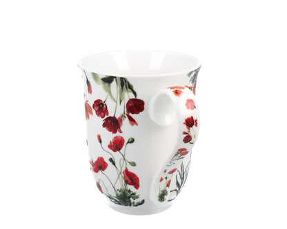 DUO Spring in bloom Becher 460 ml RED FLOWERS in dekorativer Box, New Bone China Porzellan – Bild 2