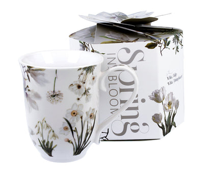 DUO Spring in bloom Becher 460 ml WHITE FLOWERS in dekorativer Box, New Bone China Porzellan – Bild 8