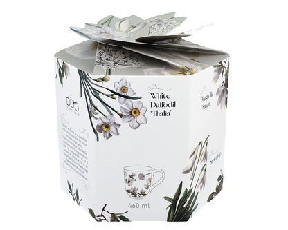 DUO Spring in bloom Becher 460 ml WHITE FLOWERS in dekorativer Box, New Bone China Porzellan – Bild 2