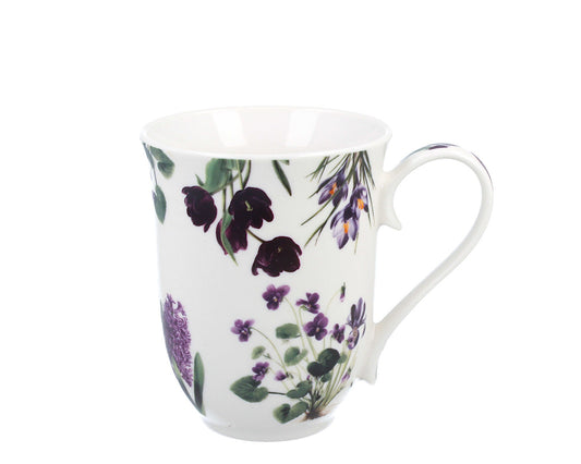 DUO Spring in bloom Becher 460 ml PURPLE FLOWERS in dekorativer Box, New Bone China Porzellan – Bild 8