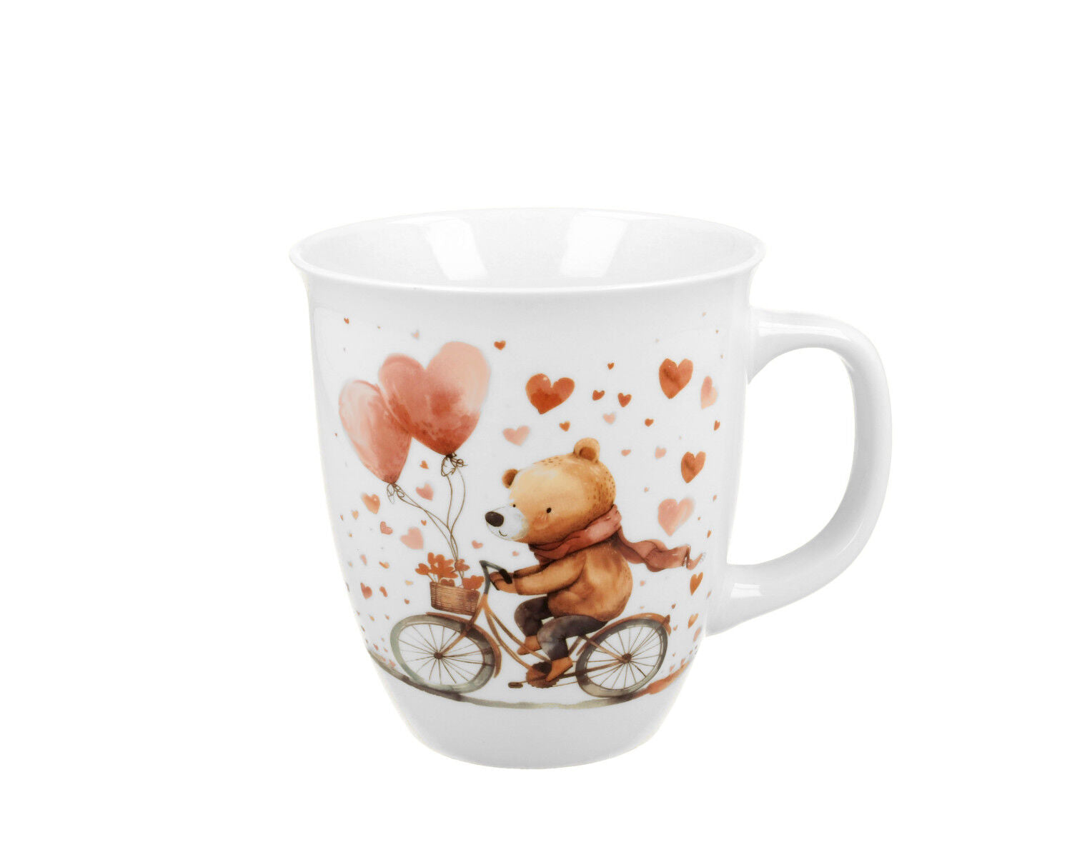 DUO HEARTS Becher 650 ml BEAR on a BIKE, New Bone China Porzellan – Bild 6
