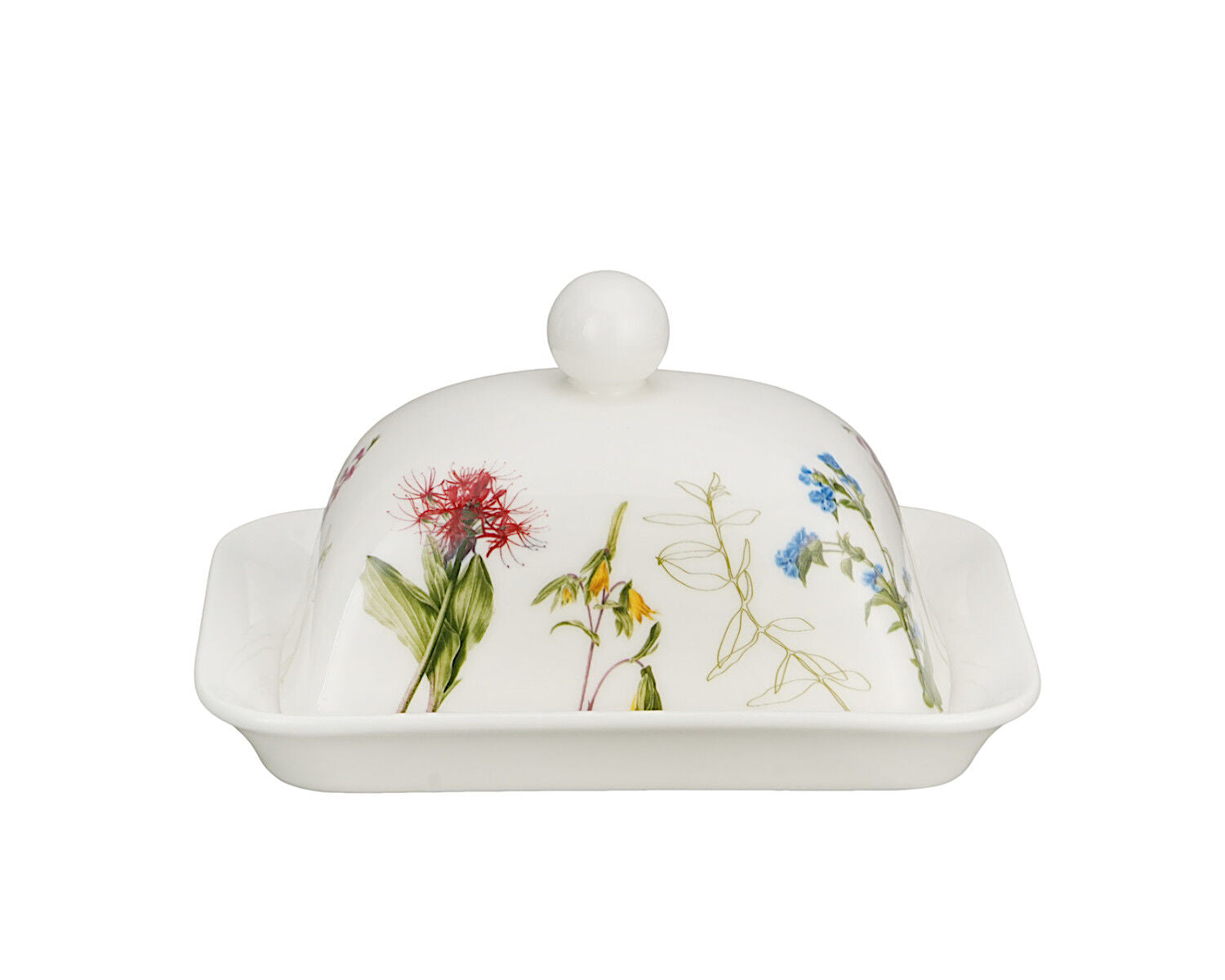 DUO COLORS OF NATURE Butterdose für bis zu ca. 250 g Butter, New Bone China Porzellan