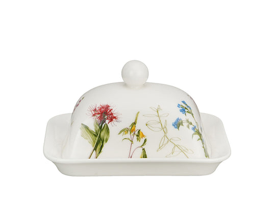 DUO COLORS OF NATURE Butterdose für bis zu ca. 250 g Butter, New Bone China Porzellan