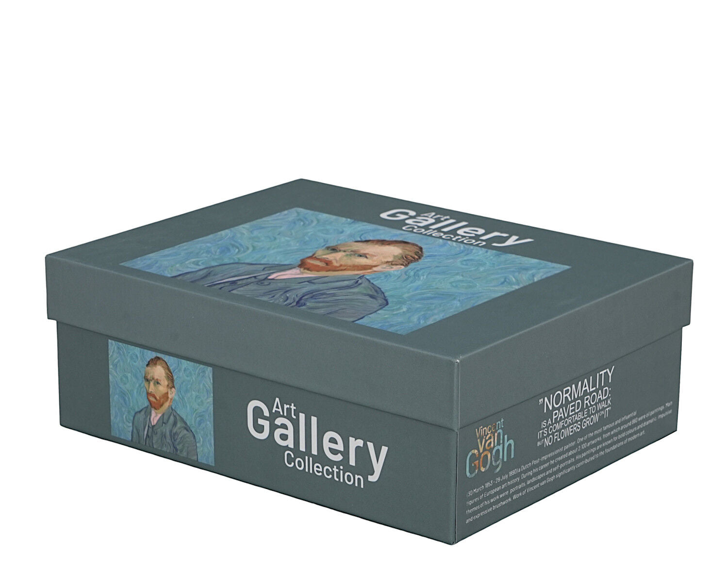 DUO ART GALLERY 2er-Set Espressotasse mit Untertasse PORTRAIT OF Van Gogh, New Bone China Porzellan – Bild 2