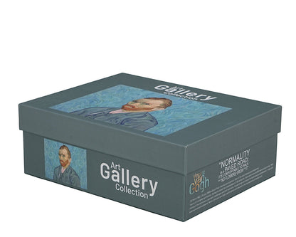 DUO ART GALLERY 2er-Set Espressotasse mit Untertasse PORTRAIT OF Van Gogh, New Bone China Porzellan – Bild 2