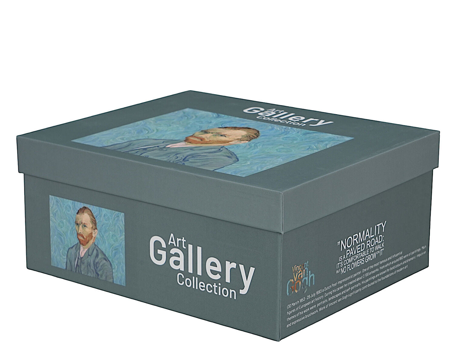 DUO ART GALLERY 2er-Set Tasse mit Untertasse PORTRAIT OF Van Gogh, New Bone China Porzellan – Bild 2