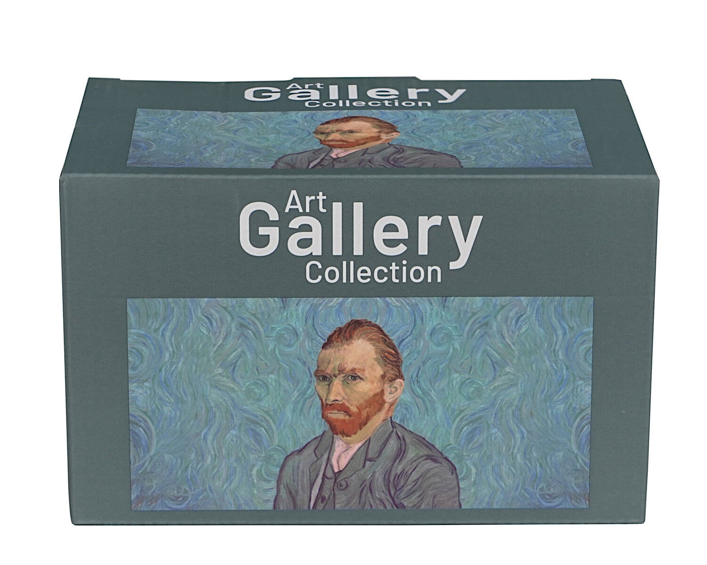 DUO ART GALLERY 2er-Set klassischer Becher 360 ml PORTRAIT OF Van Gogh, New Bone China Porzellan – Bild 5