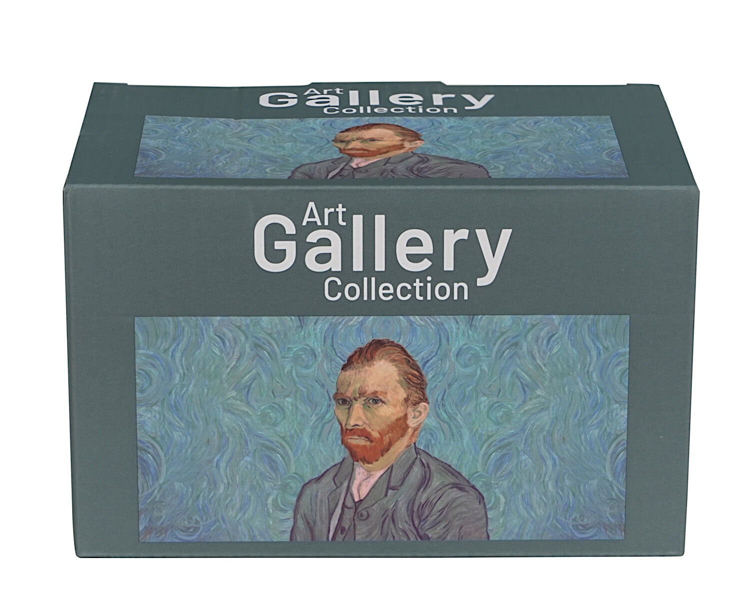 DUO ART GALLERY 2er-Set klassischer Becher 360 ml PORTRAIT OF Van Gogh, New Bone China Porzellan – Bild 5