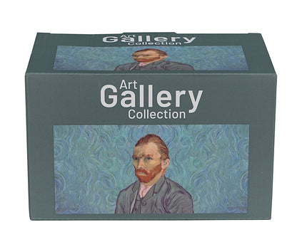 DUO ART GALLERY 2er-Set klassischer Becher 360 ml PORTRAIT OF Van Gogh, New Bone China Porzellan – Bild 5