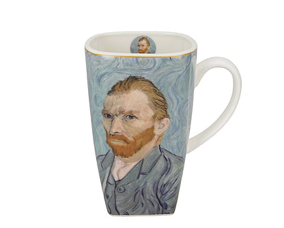 DUO ART GALLERY Becher 650 ml PORTRAIT OF Van Gogh, New Bone China Porzellan – Bild 5