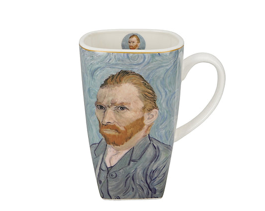 DUO ART GALLERY Becher 650 ml PORTRAIT OF Van Gogh, New Bone China Porzellan – Bild 5