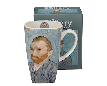DUO ART GALLERY Becher 650 ml PORTRAIT OF Van Gogh, New Bone China Porzellan – Bild 4