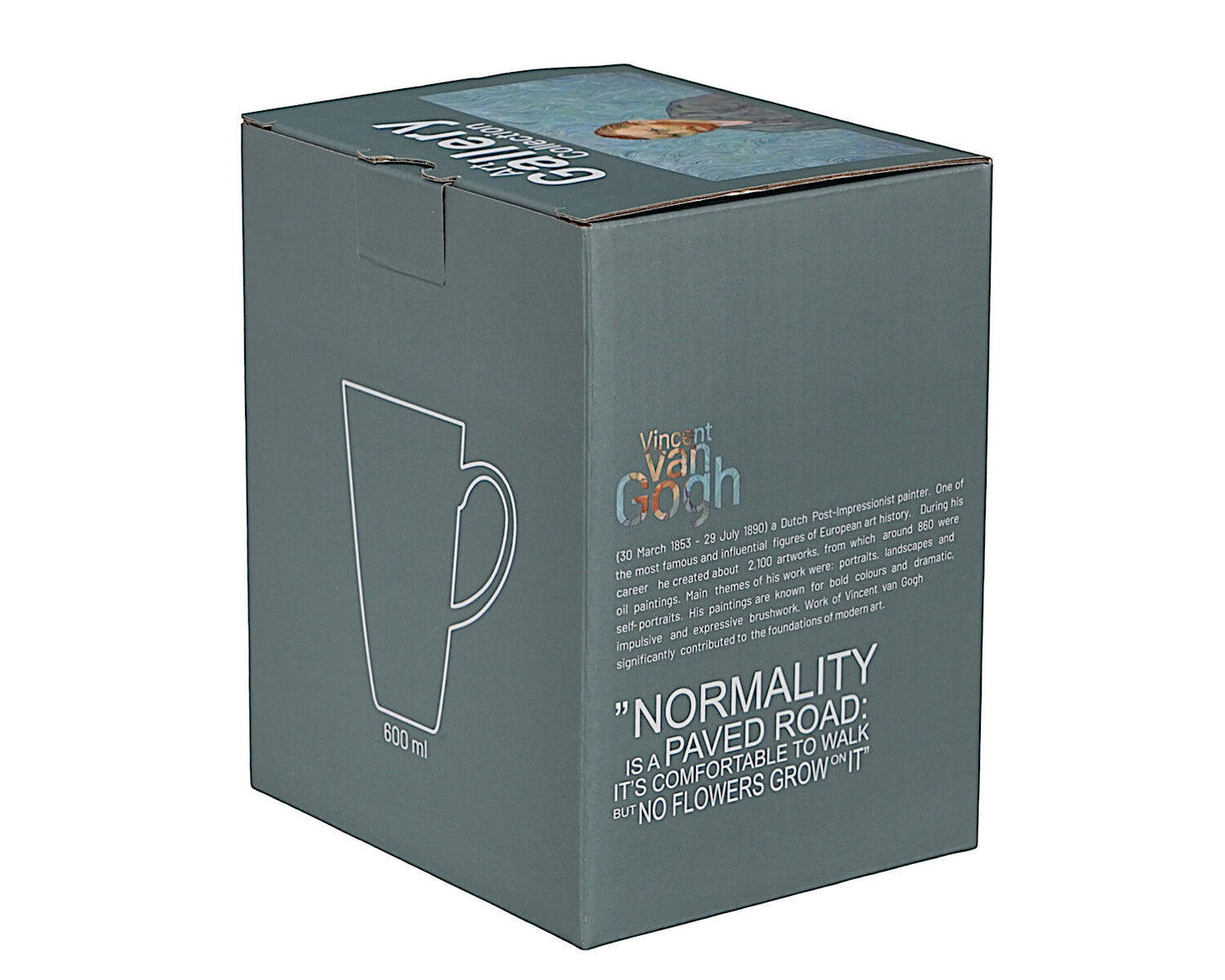 DUO ART GALLERY Becher 650 ml PORTRAIT OF Van Gogh, New Bone China Porzellan – Bild 2
