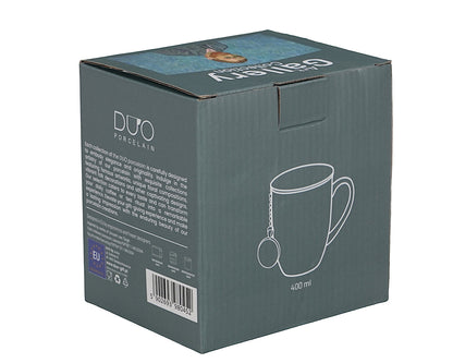 DUO ART GALLERY Becher 400 ml mit Teesieb PORTRAIT OF Van Gogh, New Bone China Porzellan – Bild 6