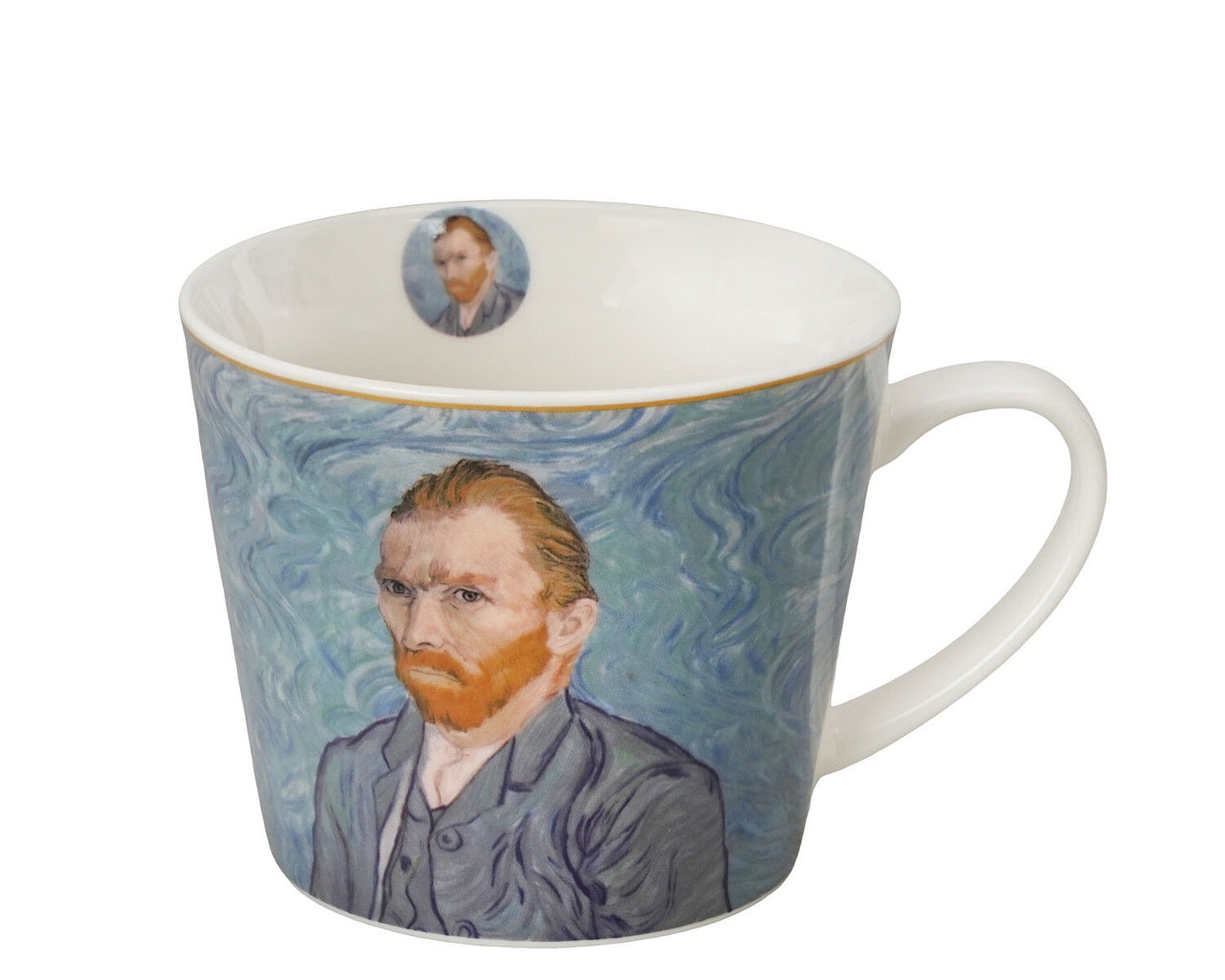 DUO ART GALLERY Becher 600 ml PORTRAIT OF Van Gogh, New Bone China Porzellan – Bild 2