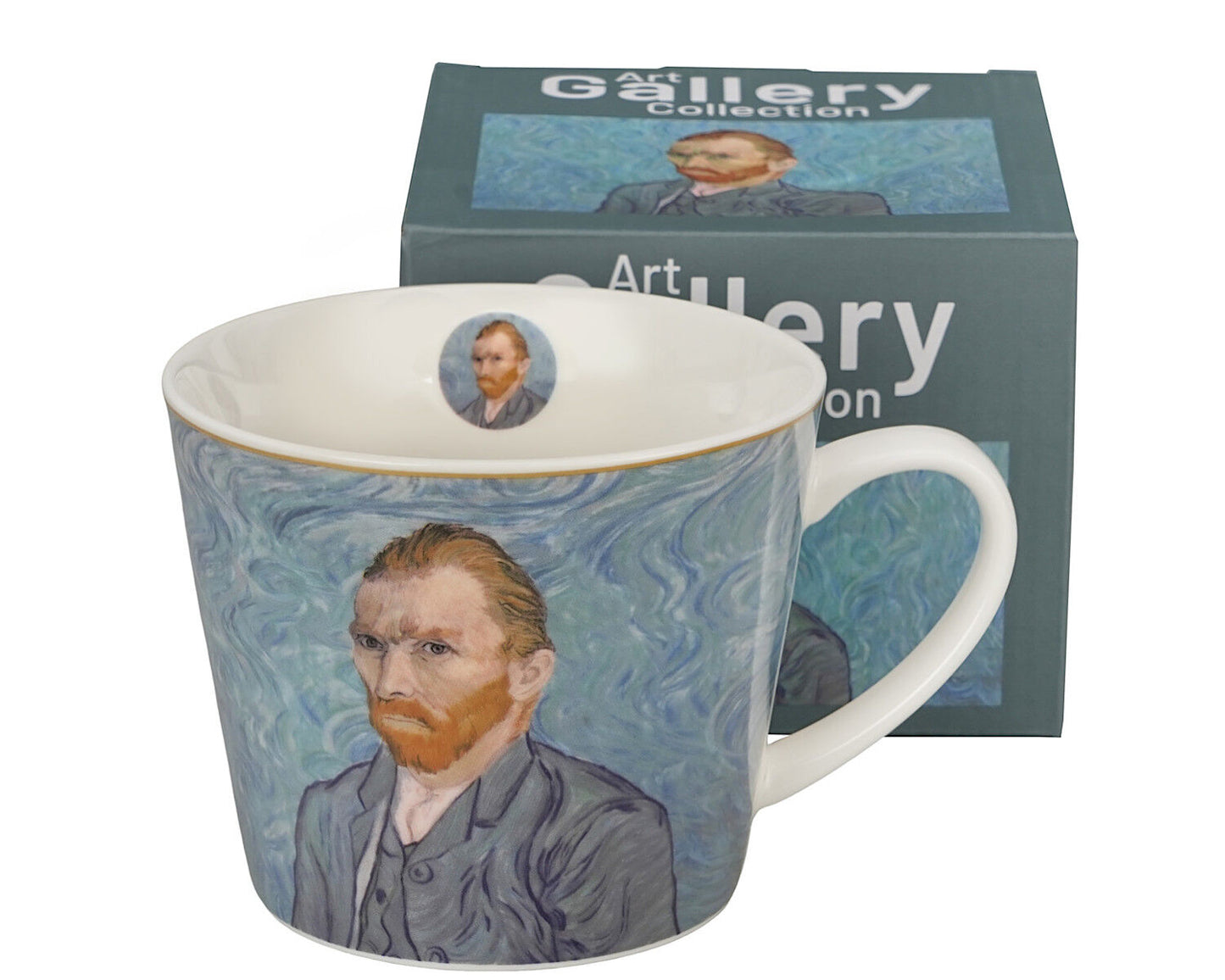 DUO ART GALLERY Becher 600 ml PORTRAIT OF Van Gogh, New Bone China Porzellan – Bild 3