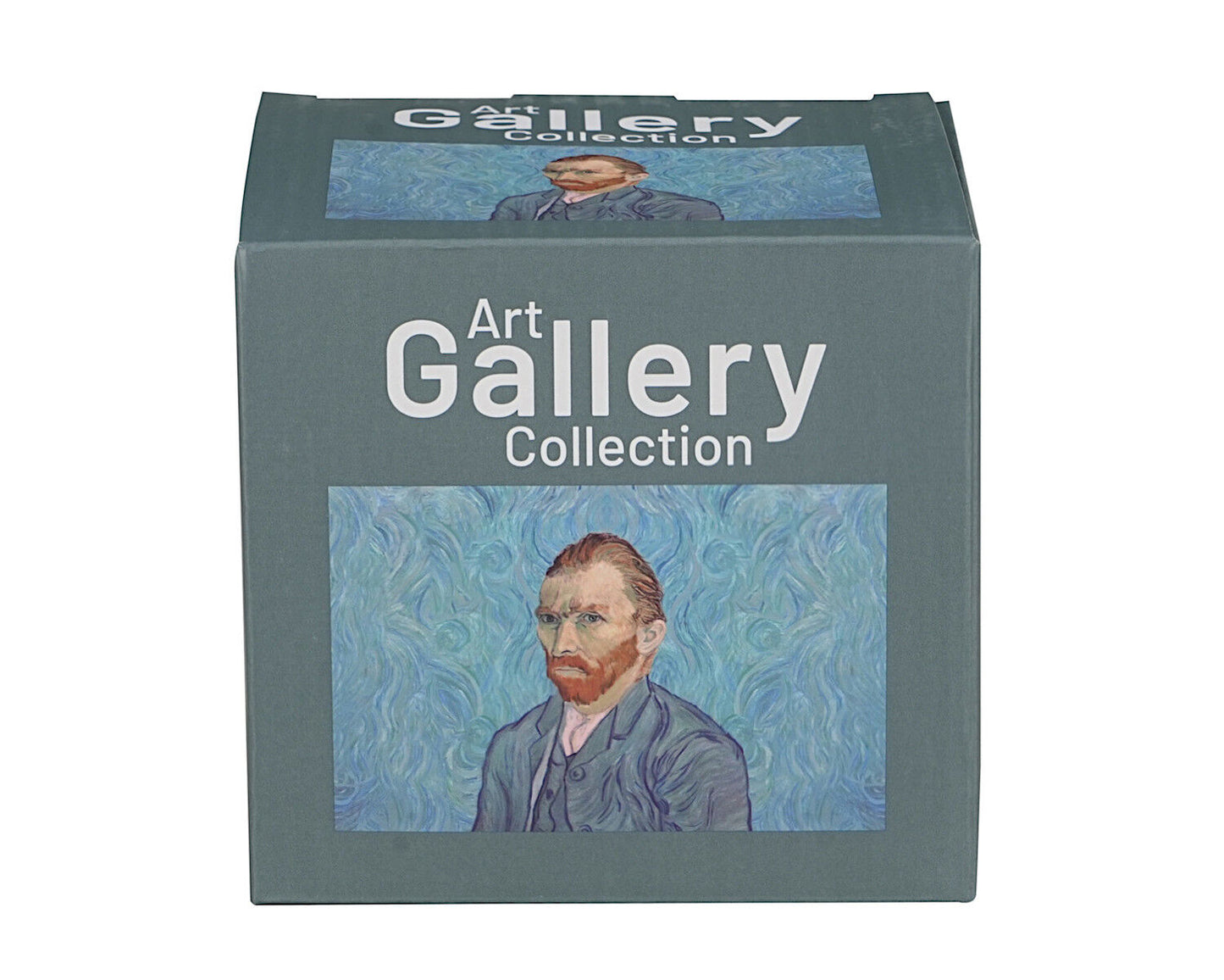 DUO ART GALLERY Fassbecher 430 ml mit Teesieb PORTRAIT OF Van Gogh, New Bone China Porzellan – Bild 5