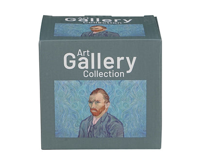 DUO ART GALLERY Fassbecher 430 ml mit Teesieb PORTRAIT OF Van Gogh, New Bone China Porzellan – Bild 5