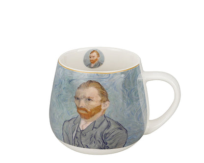 DUO ART GALLERY Fassbecher 430 ml PORTRAIT OF Van Gogh, New Bone China Porzellan – Bild 2