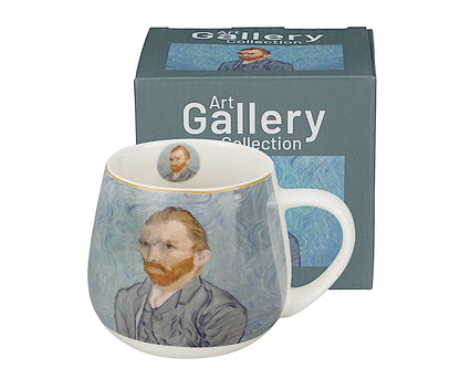 DUO ART GALLERY Fassbecher 430 ml PORTRAIT OF Van Gogh, New Bone China Porzellan – Bild 3