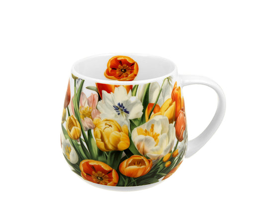 DUO Flowers Classic Fassbecher 430 ml TULIPS New Bone China Porzellan