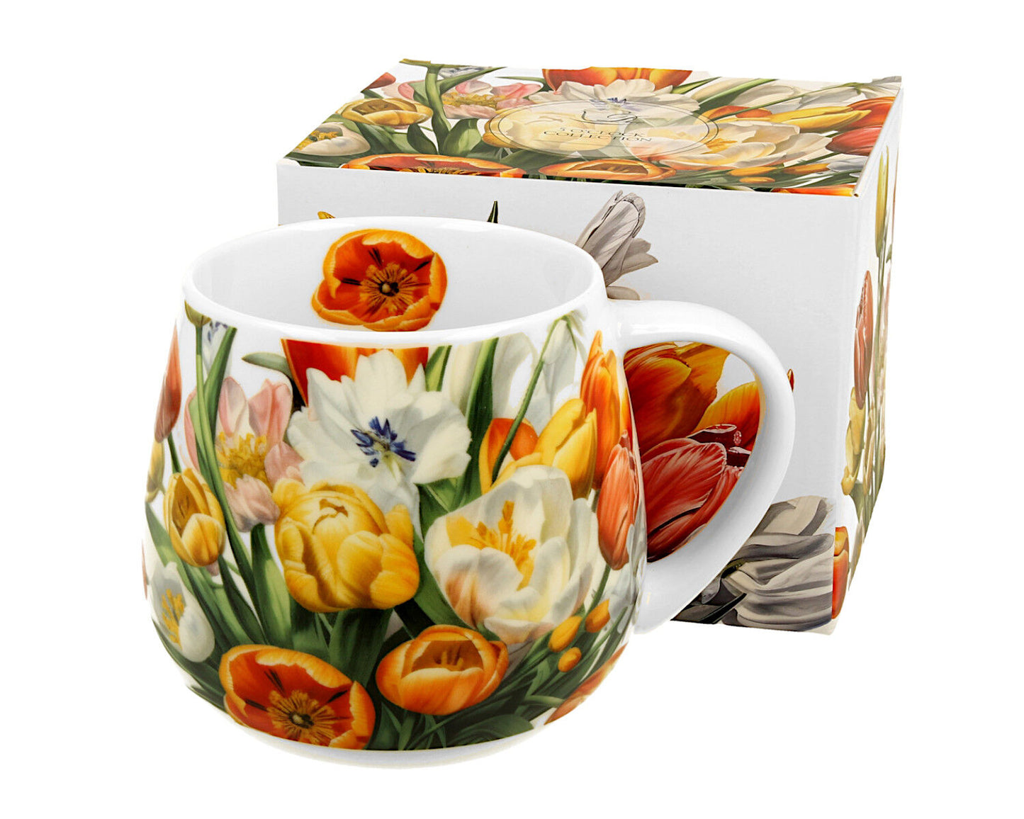 DUO Flowers Classic Fassbecher 430 ml TULIPS New Bone China Porzellan – Bild 2