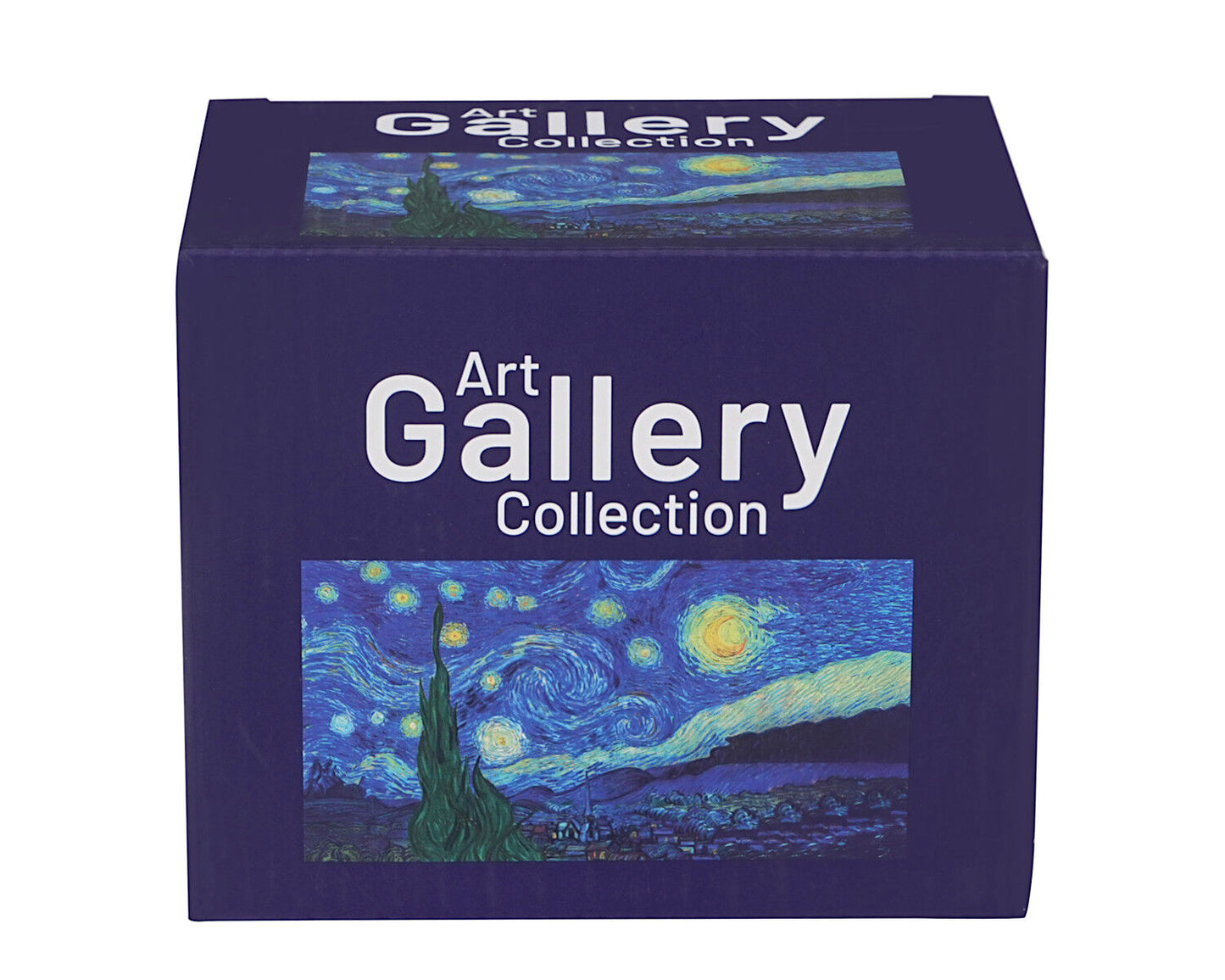 DUO ART GALLERY Glasbecher 530 ml STARRY NIGHT inspired by Van Gogh, Kristallglas – Bild 4