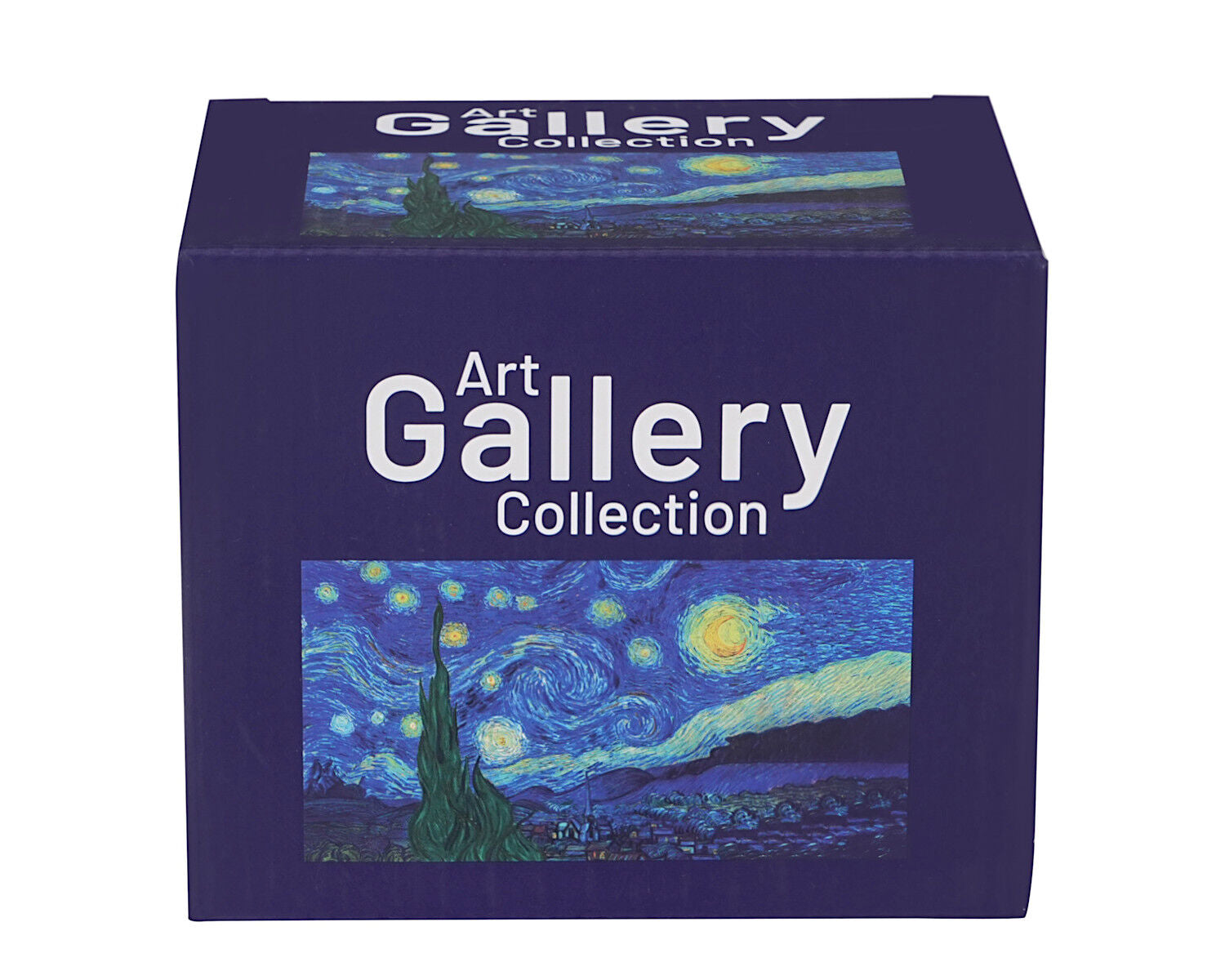 DUO ART GALLERY Glasbecher 530 ml STARRY NIGHT inspired by Van Gogh, Kristallglas – Bild 4