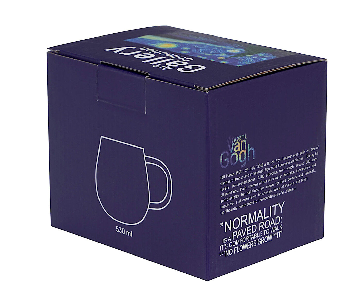 DUO ART GALLERY Glasbecher 530 ml STARRY NIGHT inspired by Van Gogh, Kristallglas – Bild 5