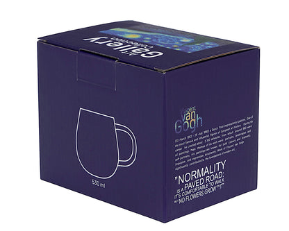DUO ART GALLERY Glasbecher 530 ml STARRY NIGHT inspired by Van Gogh, Kristallglas – Bild 5