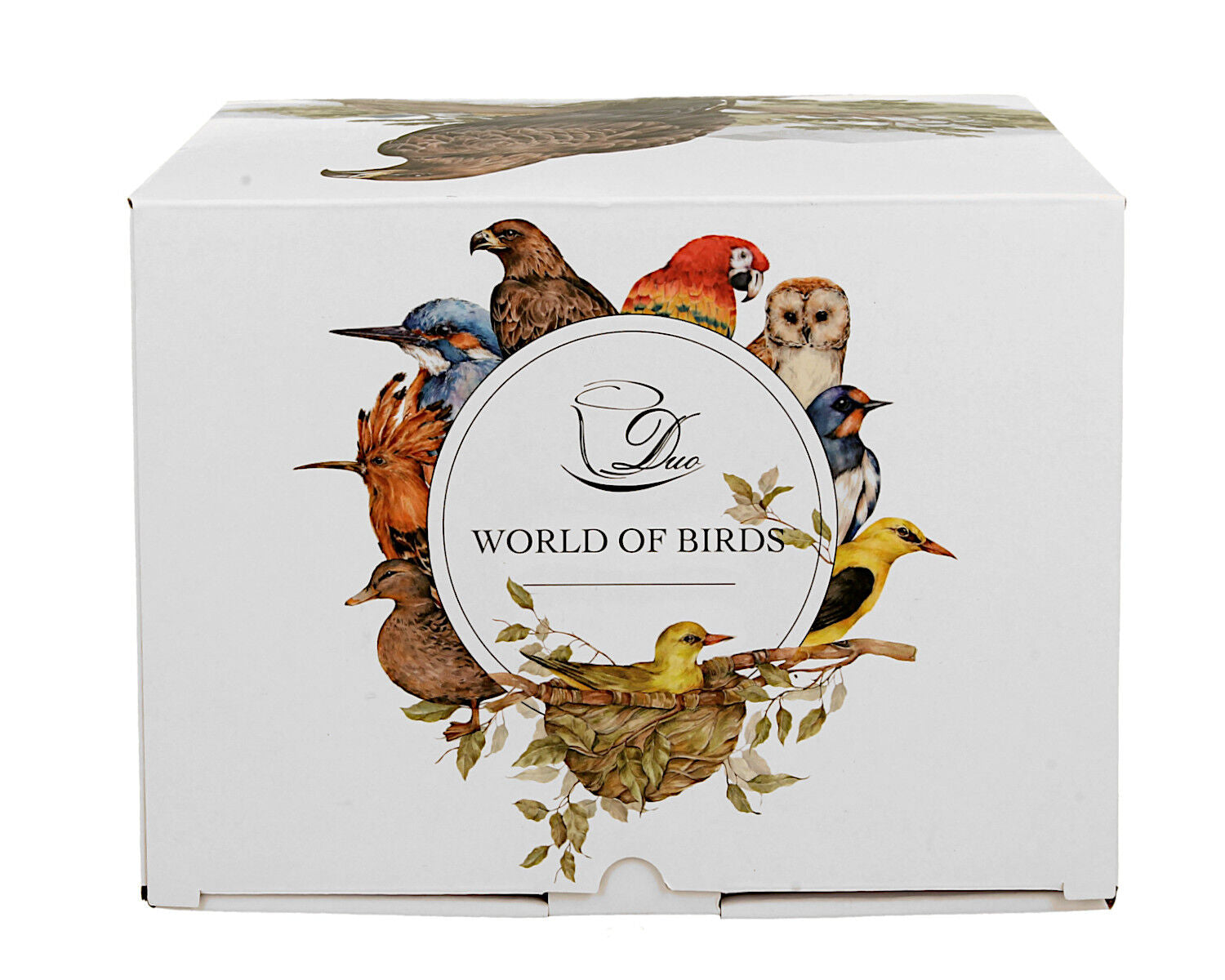 DUO World of Birds Becher 400 ml PEACOCK New Bone China Porzellan