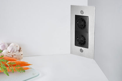 THEBO 2-fach Schuko Steckdosenelement E 3900/ST2 - 240 Volt / 16 A – Bild 3