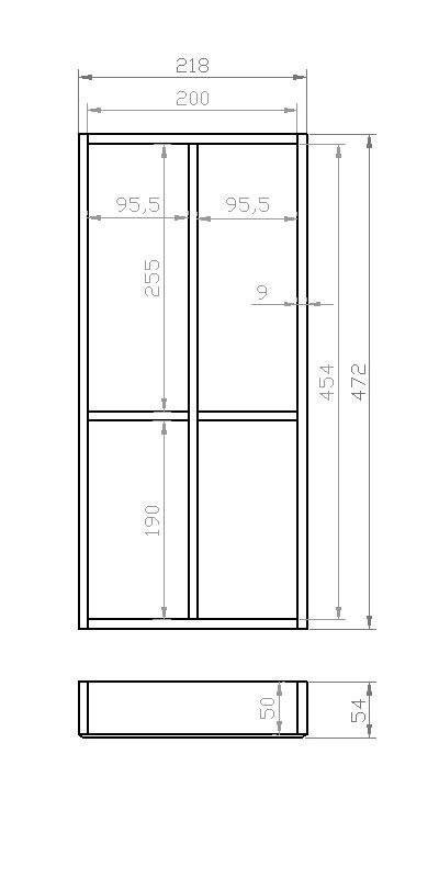 Besteckeinsatz 30er Schubl. B 218 x T 472 mm passend für BLUM Legra 19 mm Schubladen