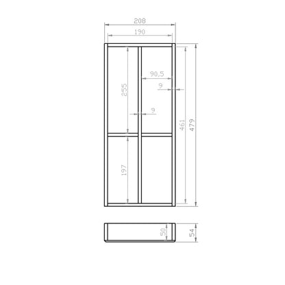 Besteckeinsatz 30er Schubl. B 208 x T 479 mm passend für Grass Nova 16 mm Schubladen