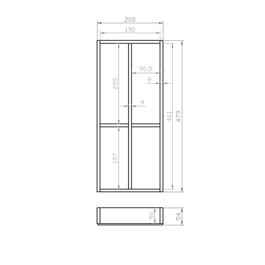 Besteckeinsatz 30er Schubl. B 208 x T 479 mm passend für Grass Nova 16 mm Schubladen