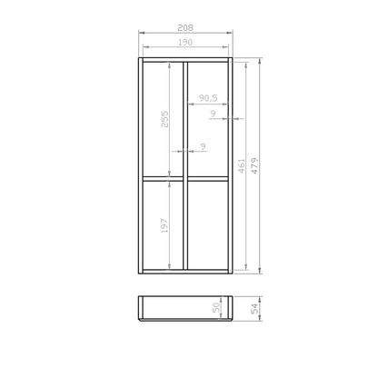 Besteckeinsatz 30er Schubl. B 208 x T 479 mm passend für Grass Nova 16 mm Schubladen