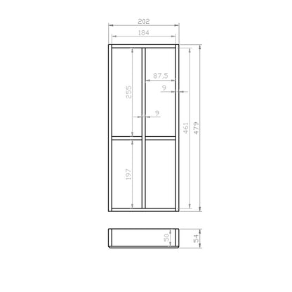 Besteckeinsatz 30er Schubl. B 202 x T 479 mm passend für Grass Nova 19 mm Schubladen