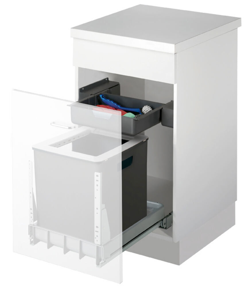 MÜLLEX EURO-BOXX 40-R Abfallsystem inklusive Auszugssystem als Vollauszug, 35 Liter / ab 40 cm Schrankbreite