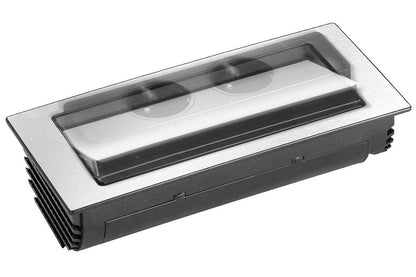 EVOLine BackFlip Cuisine Edelstahl 2x Steckdose mit USB-Charger, versenkbar / Mehrfachsteckdose / Steckdosenverteiler