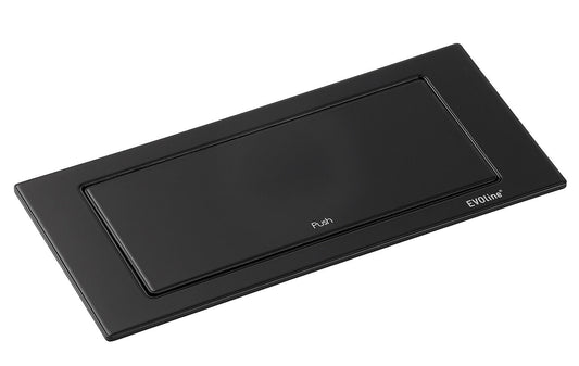 EVOLine BackFlip Schwarz matt 2x Steckdose mit USB-C, versenkbar / Mehrfachsteckdose / Steckdosenverteiler