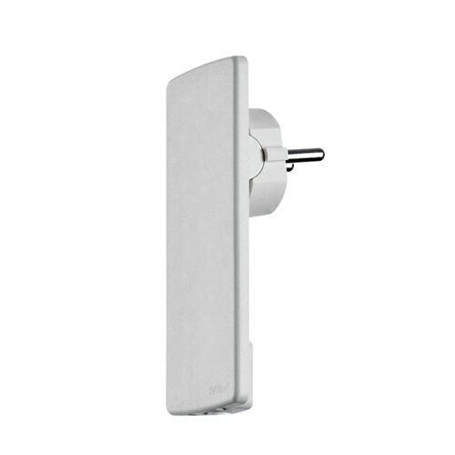 EVOline Plug extraflacher Schukostecker in weiß mit beweglichem Stecker