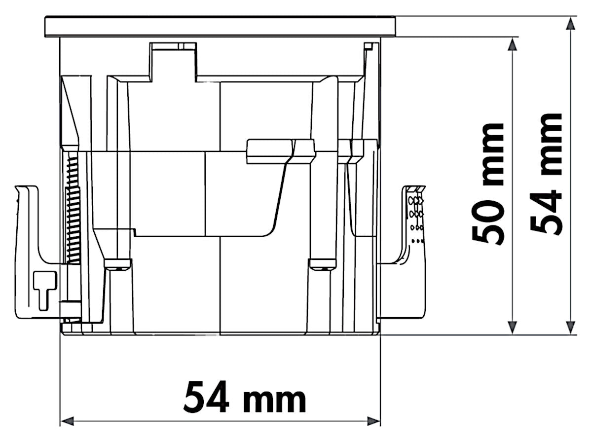 EVOline ONE Doppel USB-Port A und C in EDELSTAHL gebürstet / USB-Dose
